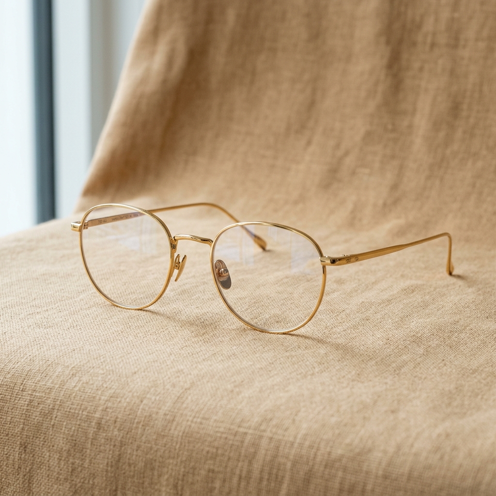 Aura Metal Round Eyeglasses